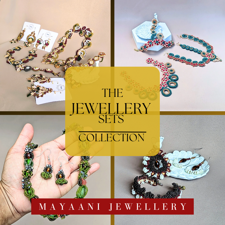 Discover our unique Indian jewellery sets, handcrafted for elegance and harmony. Perfect for weddings or everyday wear, these pieces shine alone or together, adding a touch of luxury to any look.